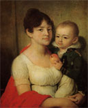 Владимир Боровиковский портрет неизвестной с ребенком