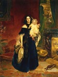 художник Брюллов, Портрет М. А. Бек с дочерью