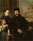 Тропинин, портрет Войкова с дочерью Варварой
