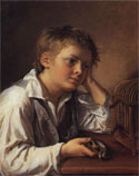 художник Тропинин, Мальчик с мертвым щегленком