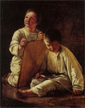 художник Венецианов, Два крестьянских мальчика со змеем