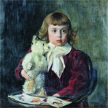 Борис Кустодиев, Мальчик с мишкой
