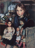 художница Серебрякова, Катя с куклами
