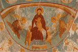 Дионисий, Богоматерь на престоле, с архангелами Михаилом и Гавриилом